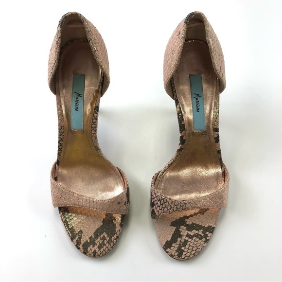 Marciano rose gold python print heels Size 6 - Picture 9 of 11